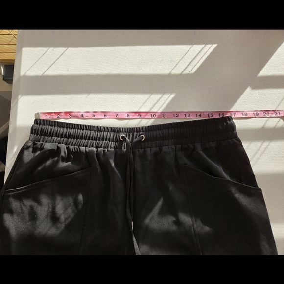 Anthropologie Avec Les Filles Black Jogger Pants Large New NWT - Picture 7 of 8